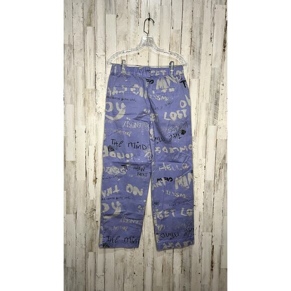 Urban Outfitters Men's Graffiti Print Chino Pants Size S Multicolor - Picture 6 of 7